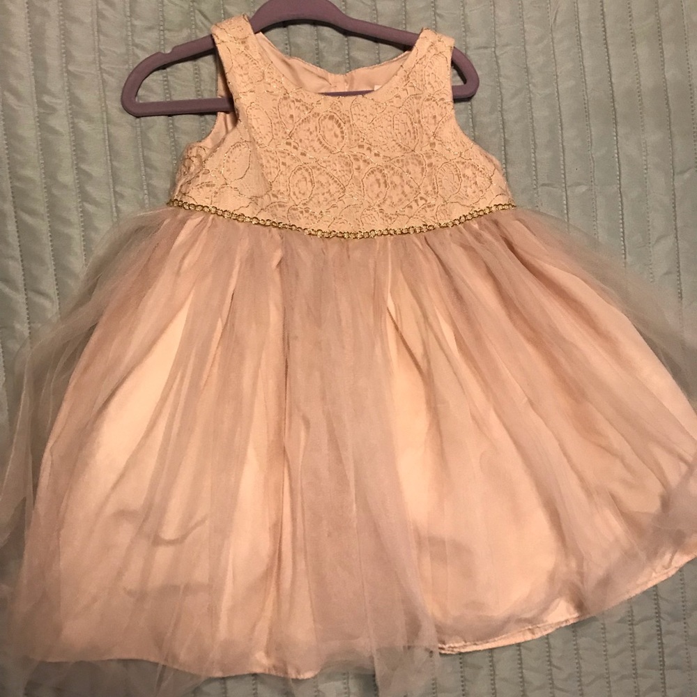 Formal Creamy Pink Dress